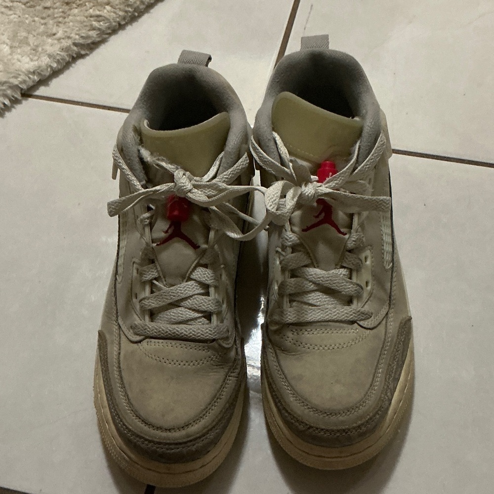 Spizike Jordan Sneaker Shoes Coconut Cream Color - Picture 2 of 9